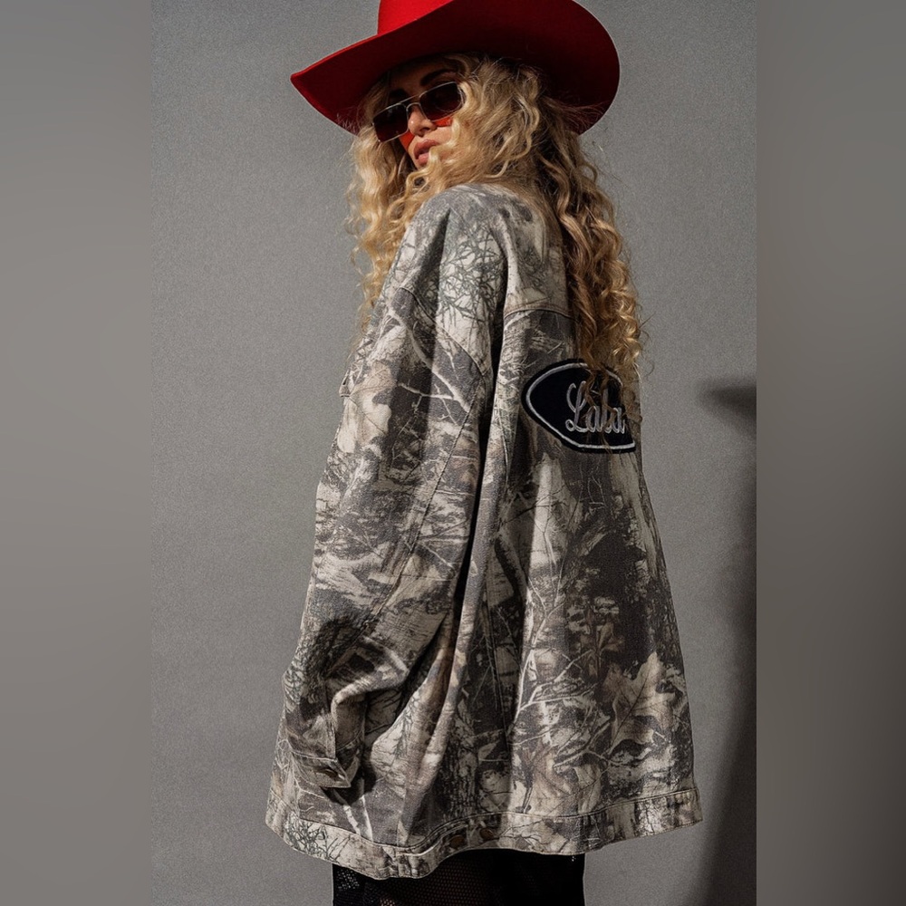 Dressed in LALA Oversized Camo Jacket